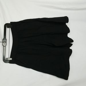 Black knit shorts
